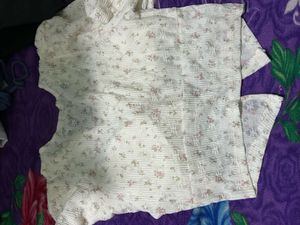 Floral Print Tie Front Top