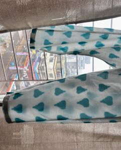 White &amp; Teal Print Sundress