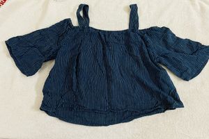 Blue Crop Top