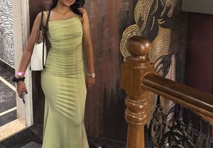 Elegant Green Maxi Dress