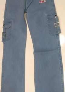 Moto Light Wash Jeans