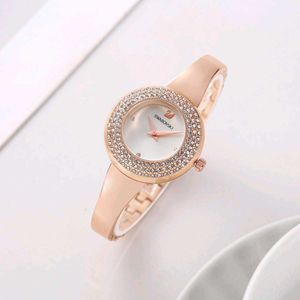 Swarovski Crystal Rose Gold Watch