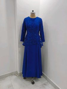 Elegant Blue Ethnic Gown