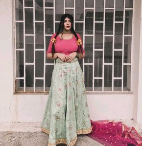 beautiful lehanga with choli no dupatta