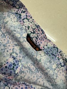 Women Floral Button-Front Skirt