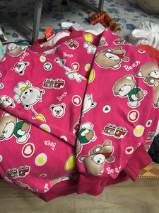 Cute Bear Print Sweatshirt