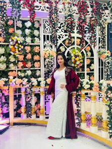 Designer Ethnic Dress + Overcoat