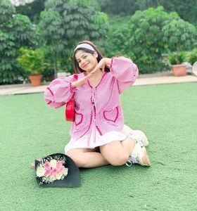 Savana Cute Gingham Heart Cardigan🍒