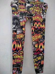 Comic Print Leggings