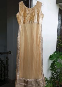 Cream Anarkali