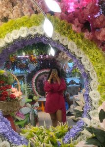 Magenta Wrap Mini Dress