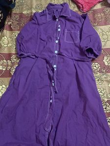 Purple Shirt Dress