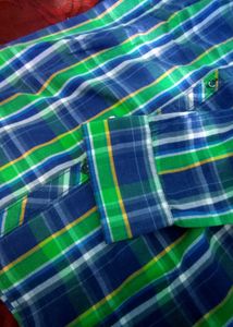 Blue &amp; Green Plaid Button-Down Shirt