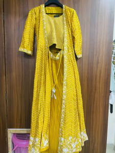 Mustard Yellow Embellished Lehenga Set