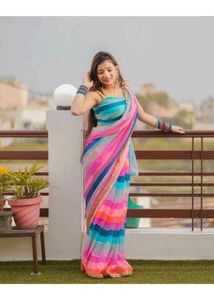 Saree With stitched Blouse