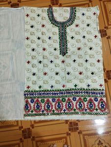 Kachi Work Kurti