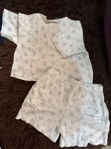 Floral Shorts Set/ Nighsuit