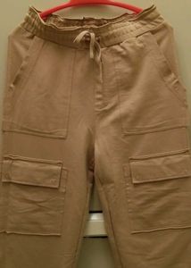 Beige Cargo Pants