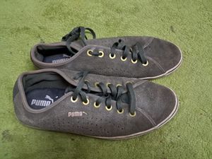 Puma Olive Suede Shoes UK 6