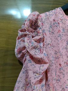 Pink Floral Tiered Maxi Dress