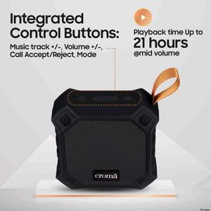 Croma Bluetooth Speaker Black (CREMP2101sBTSP)