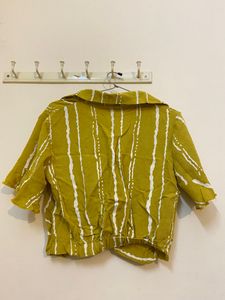 cute shirt style crop top