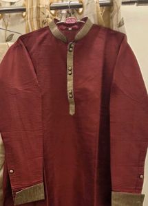 Maroon Kurta Set