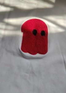 Cute Ghost Graphic Crop Tee