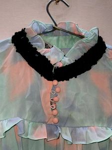 Tie-dye Ruffle Top