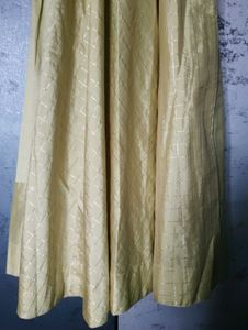 Elegant Lime Green Anarkali Dress