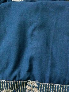 Embroidered Navy Blue Top