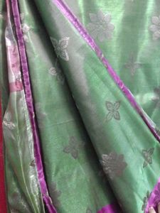 Green &amp; Purple Art Silk Saree