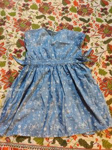 Cute Denim-Look Girls&#39; Dress