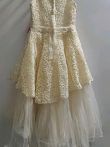 Cream Lace Party Dress