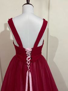 Beautiful, deep red colour, eight layers, ballgow