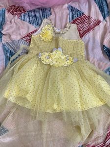 Yellow Flower Girl Dress