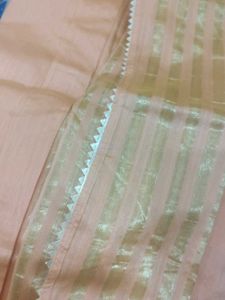 Coral Colour Saree