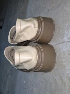 Cream Leather Loafers