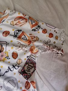 Coffee Printed Crop Top