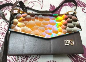 Geometric Print Shoulder Bag
