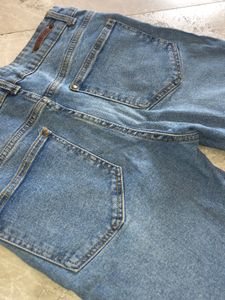 Distressed Hem Denim Jeans