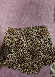 Leopard Print Skort