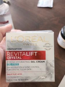 Loreal paris Revitalift Crystal Gel Cream, Micellar Water And Absolut Repair Hair Mask