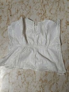 White Striped Top