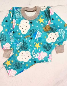 Cute Cloud Pajama Set, Baby Suit