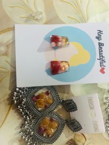 Handcrafted Resin Earrings, earrings set for women