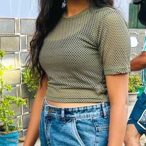 New Olive Cut Style Party Top