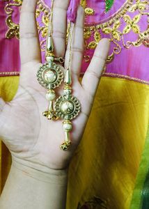 Ethnic gown With Zari Dupatta