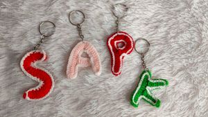 Crochet Letter Keychains