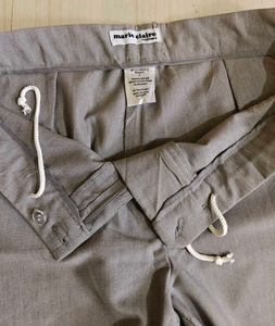 Wide Leg Grey Trouser